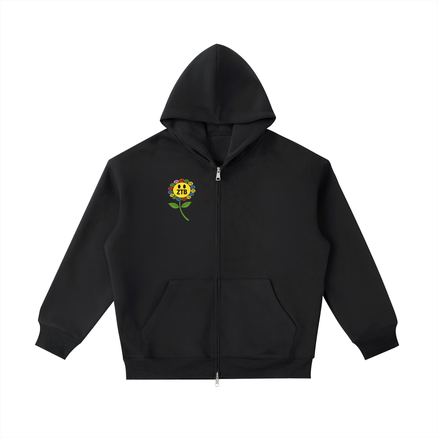 ZTB FLOWER ZIP-UP HOODIE